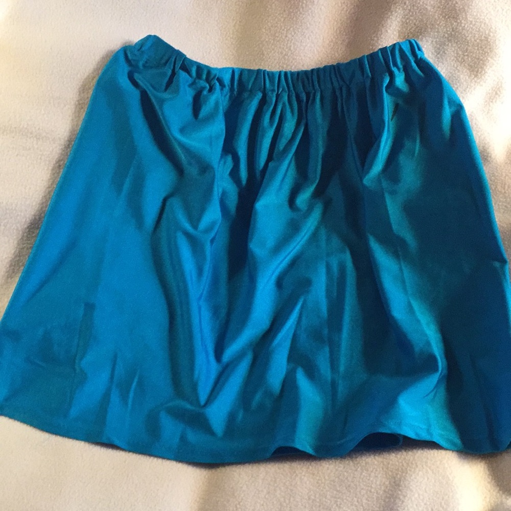 Turquoise swim skirt